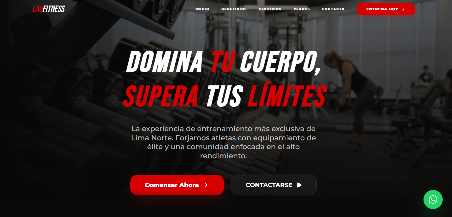 Corporate website example